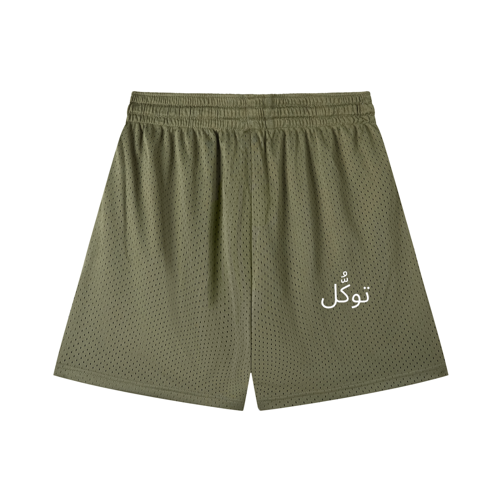 Mesh Drawstring Shorts