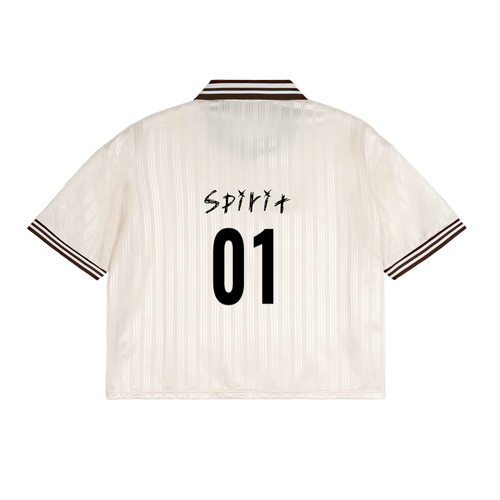 Contrast Stripes Polo Collar T-Shirt