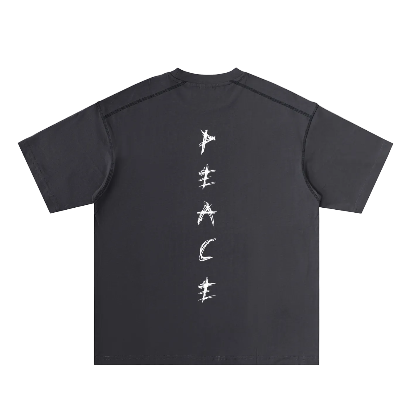 Oversized Contrast-Stitched Cotton Tee