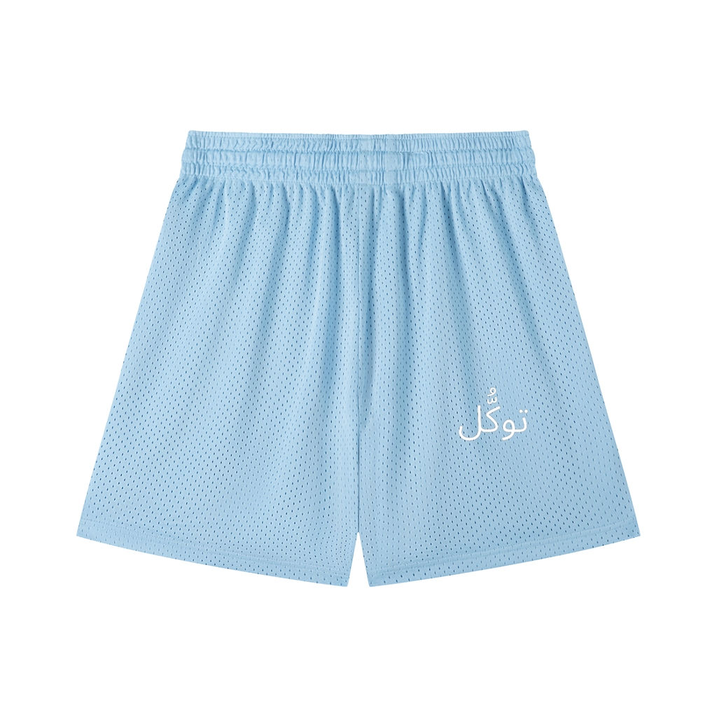 Mesh Drawstring Shorts