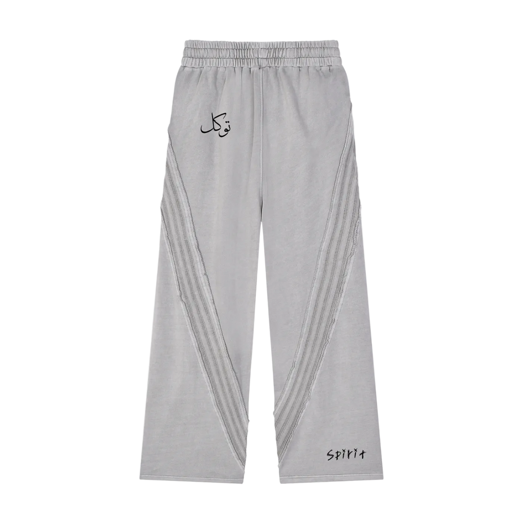 Snow Washed Tape Raw Edge Sweatpants