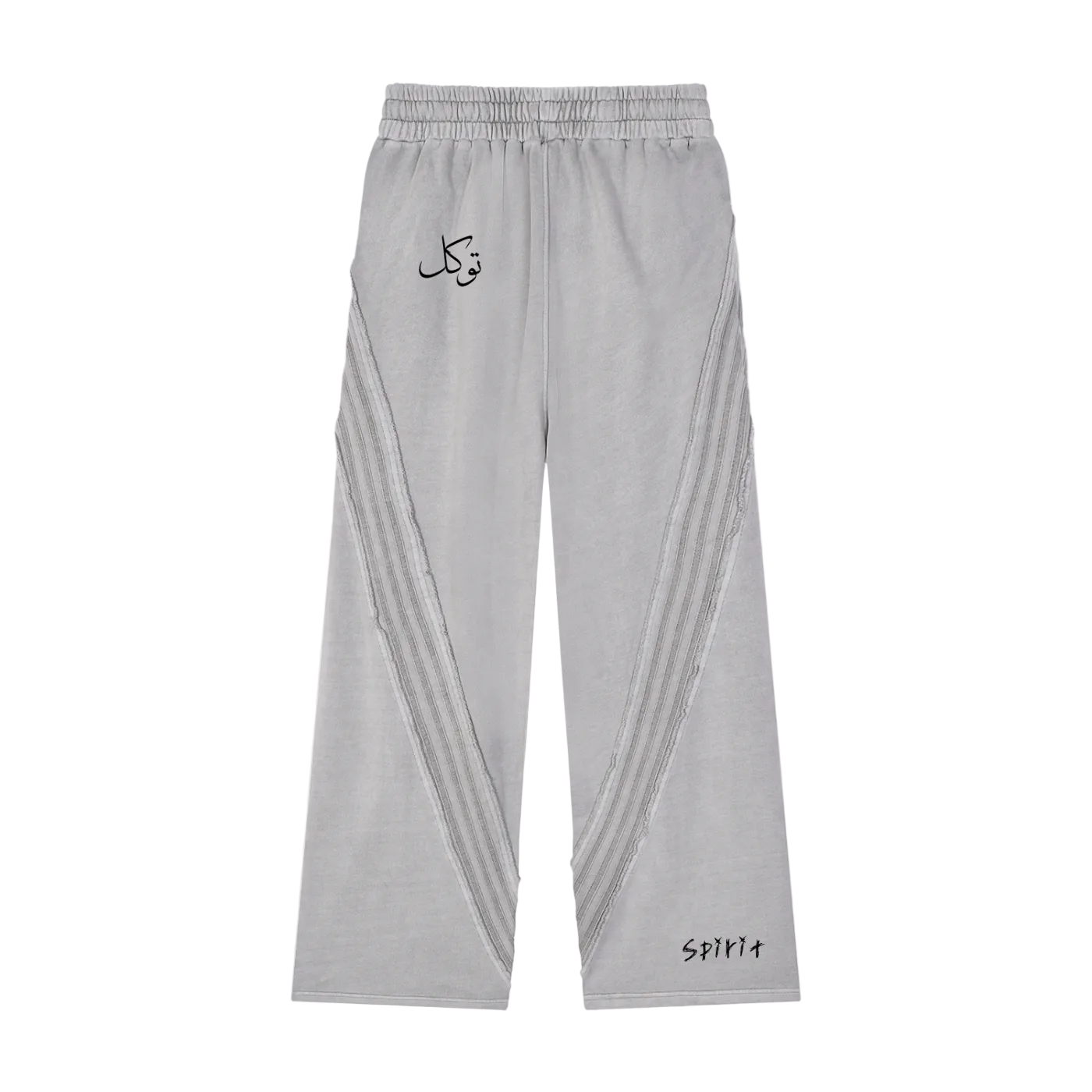 Snow Washed Tape Raw Edge Sweatpants