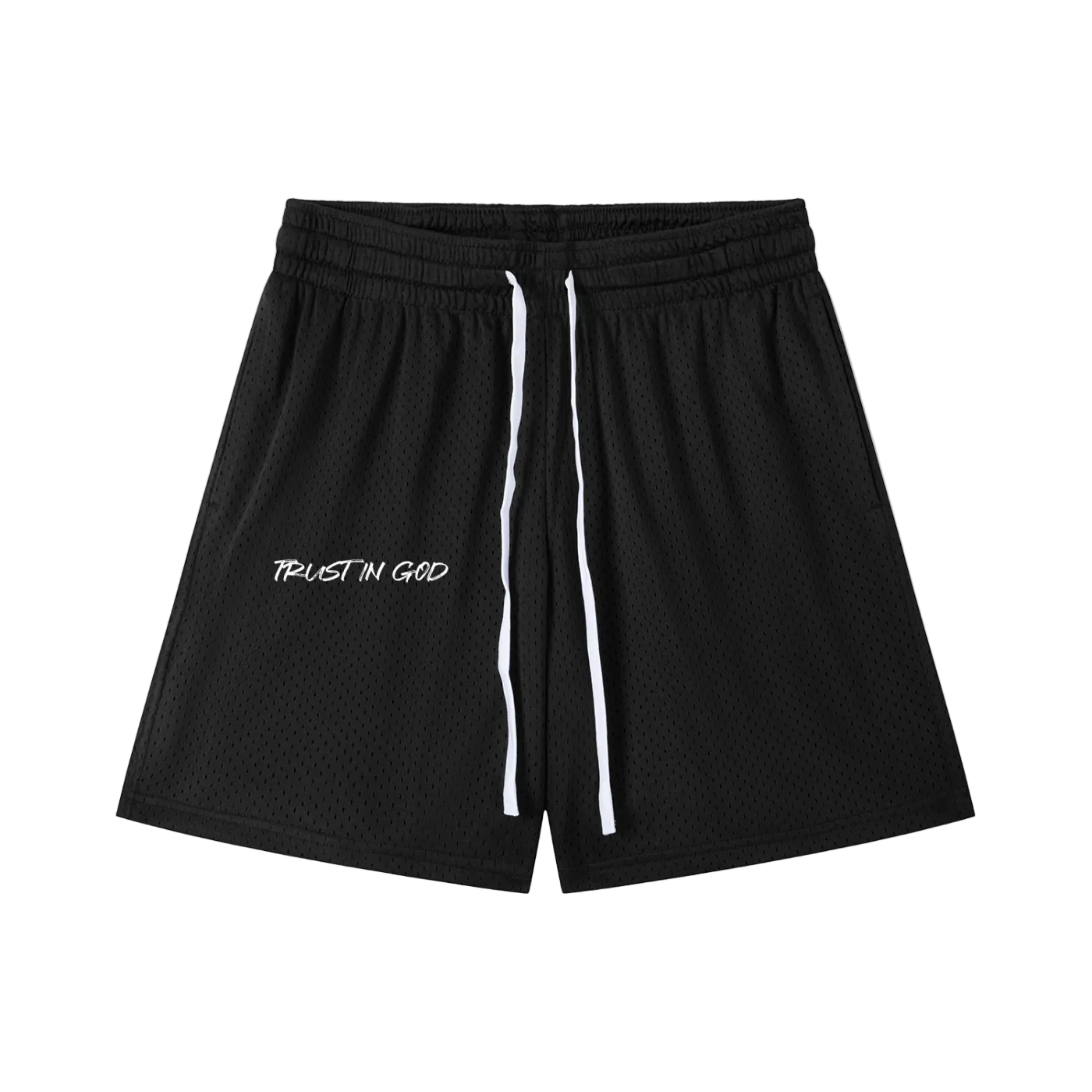 Mesh Drawstring Shorts